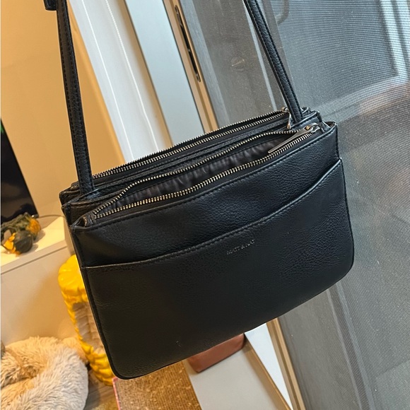 Matt & Nat Black Vegan Leather Crossbody Purse - Picture 2 of 9